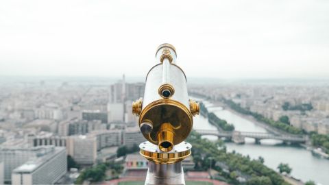 longue vue sur Paris
