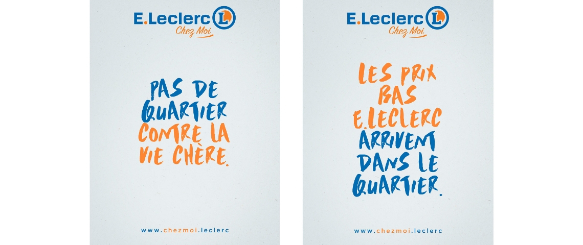 La campagne de lancement du drive piéton E.Leclerc par Josiane Affiches Josiane