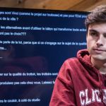 Hugo Décrypte lors d'une émission twitch pour Public Sénat