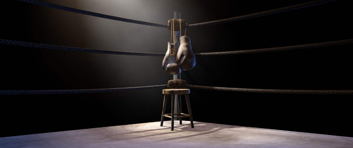 Pourquoi faut-il se battre contre les géants de la tech ? Un ring de boxe vide