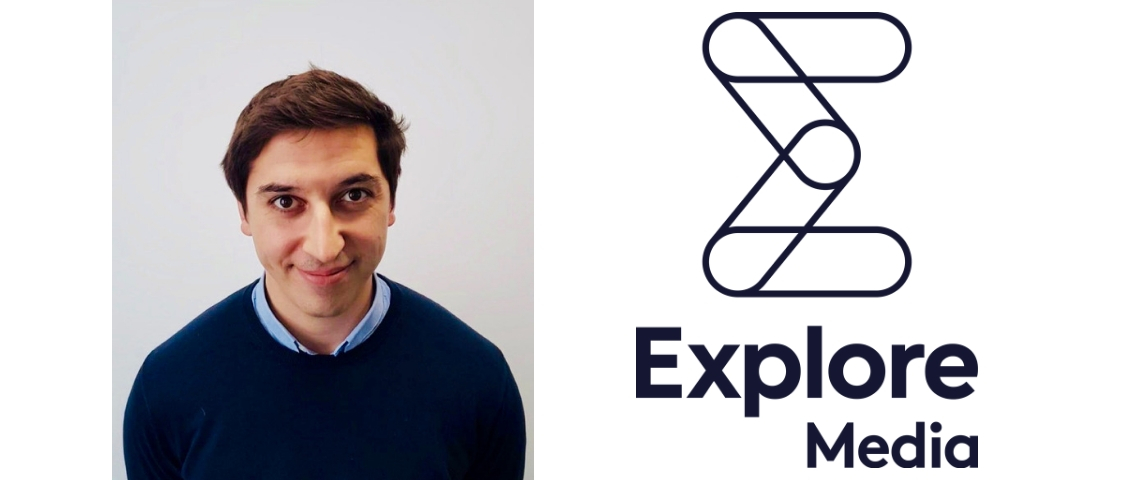 Charles Cournet rejoint Explore Media Charles Cournet et le logo d'Explore Media