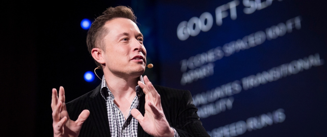 Elon Musk à l'occasion d'une conférence TED en 2013