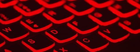 clavier illuminé en rouge