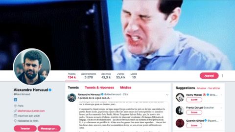 une capture d'ecran du twitter d'Alexandre Hervaut