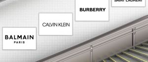 logo de marques de luxe dans le métro