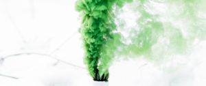 Fumée verte sortant d'un fumigène