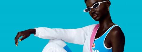 Avatars virtuels : entre bullshit et opportunités, quel futur pour les marques ? une mannequin noire posant pour la marque Ellesse