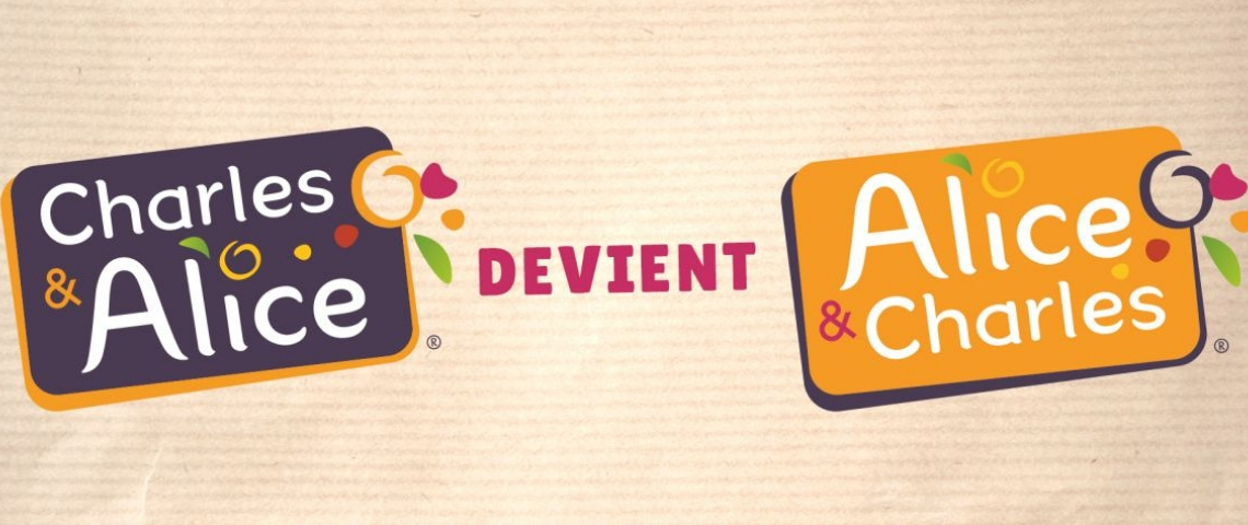 Charles & Alice devient Alice & Charles Les logos de Charles et Alice