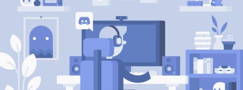 Un bureau d'un gamer violet