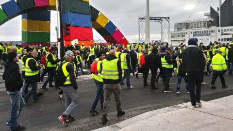 manifestation de gilets jaunes au Havre