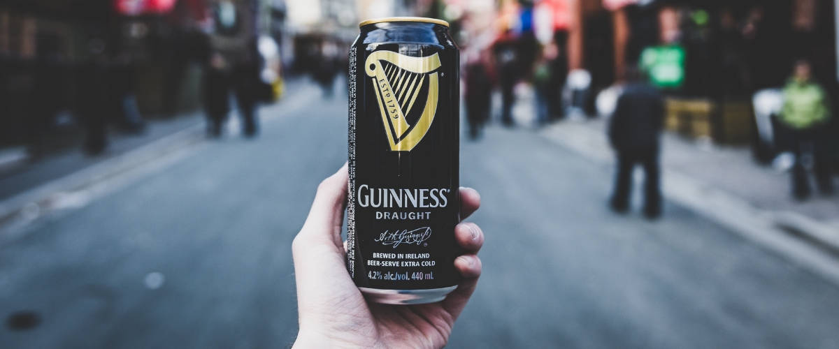 Guinness confie son social media à Australie Une cannette de Guinness