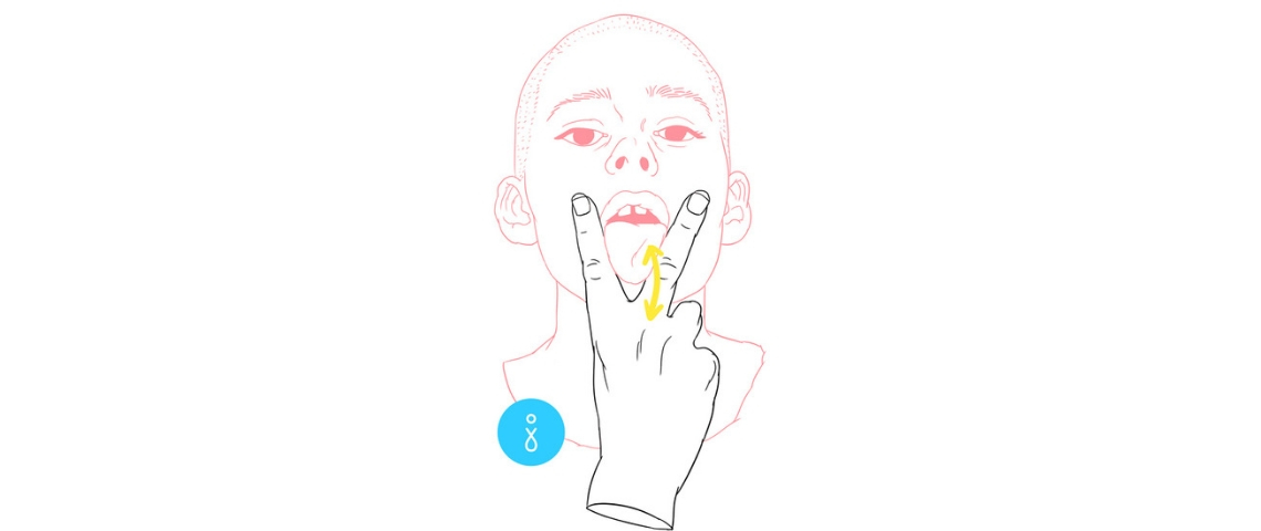 Illustration signée Jouissance Club d'un homme qui tire la langue