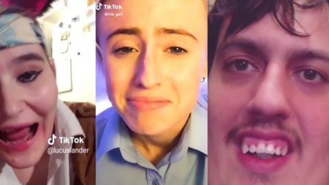 des visages qui grimacent sur TikTok