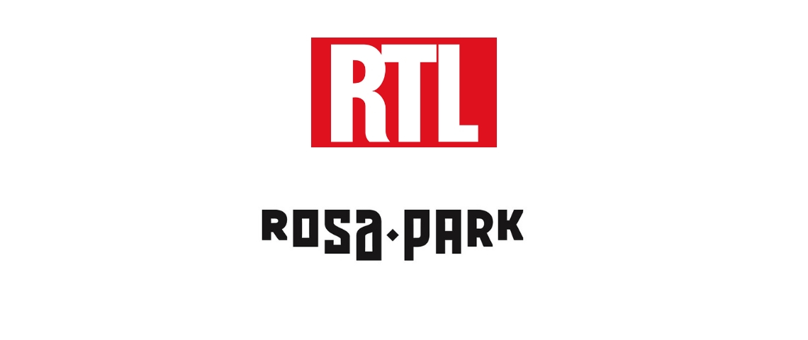 RTL choisit Rosapark Logos de RTL et de l'agence Rosapark