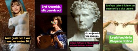 La Minute Culture, l’art de se cultiver « sans prise de tête » sur Instagram des stories instagram avec de l'art dedans