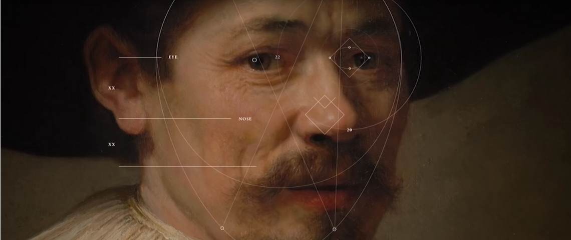 Creative Technologies : 5 cas à connaître autoportrait de rembrandt avec des chiffres dessus