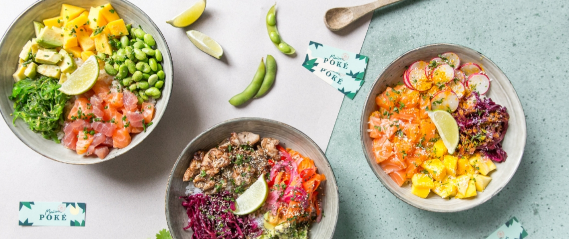UberEats lance Maison Poké Des poké bowl