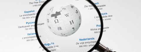 la page d'accueil de Wikipédia