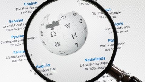 la page d'accueil de Wikipédia