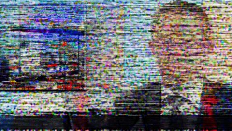 Ecran de télévision brouillé