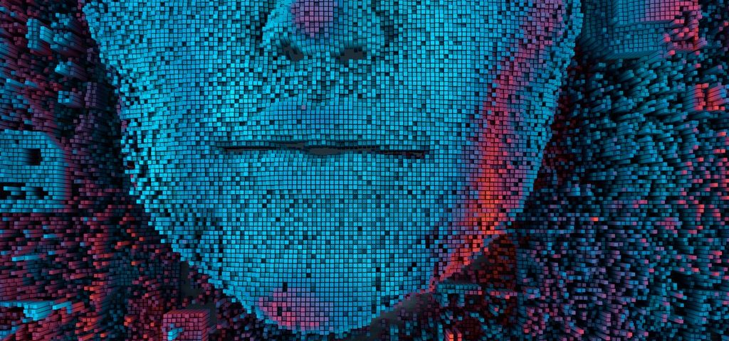 Embrouillez les GAFA Visage de femmes pixelisé