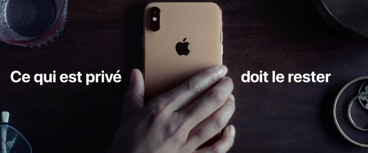 Apple veut montrer qu'il ne touche pas à vos données Extrait du Spot Apple ''Vie privée''