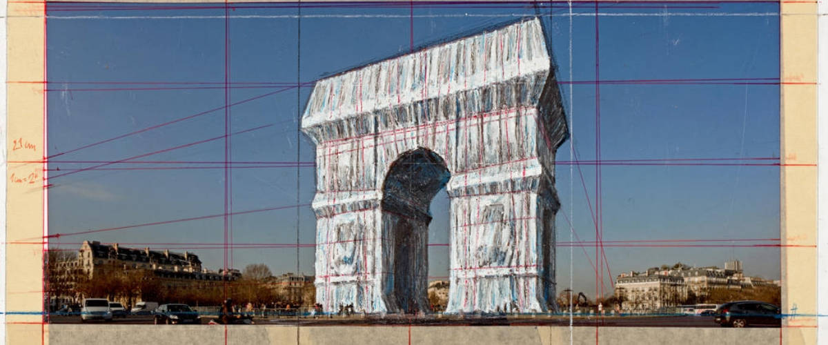 L'artiste Christo s'attaque à l'Arc de Triomphe Arc de Triomphe à Paris