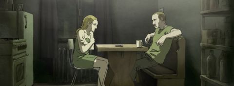 Cette boîte de production dénonce les violences sexuelles en temps de guerre une femme intimidée par un homme