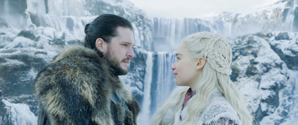 gameofthrones jon snow et daenerys game of thrones