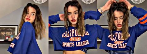 Léa Elui, égérie de Triller, l'appli qui veux faire de l'ombre à TikTok trois photo d'une jeune fille qui danse