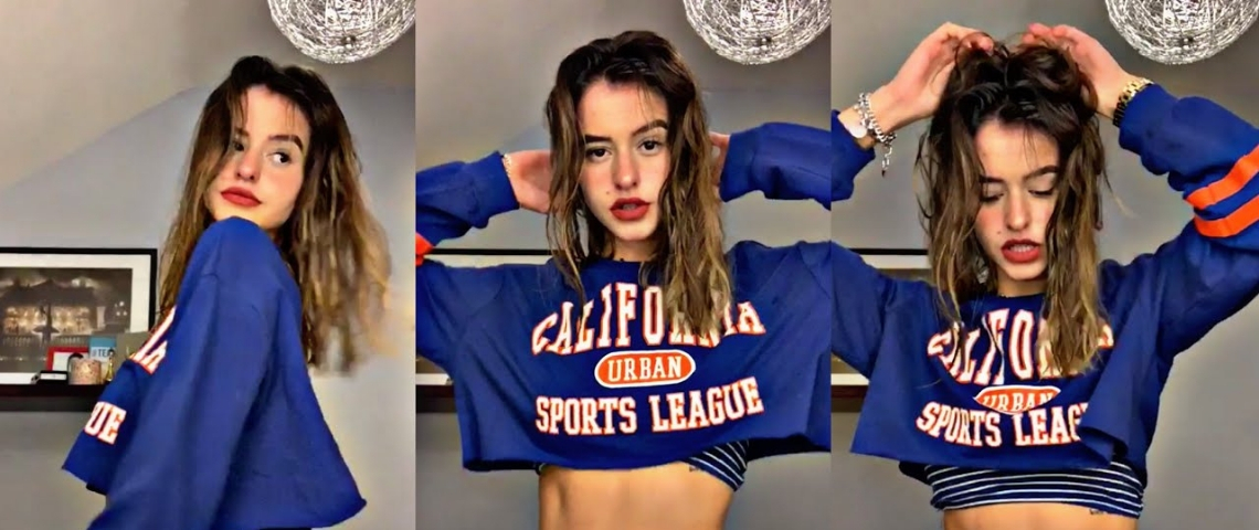 Léa Elui, égérie de Triller, l'appli qui veux faire de l'ombre à TikTok trois photo d'une jeune fille qui danse