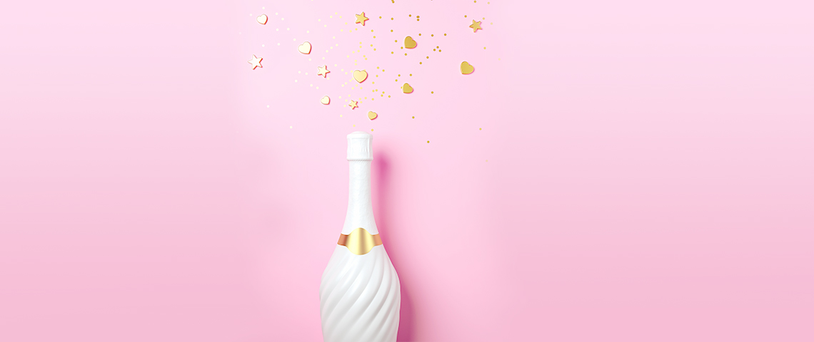 Digital : comment les marques de luxe peuvent-elles communiquer de façon innovante ? Bouteille de champagne