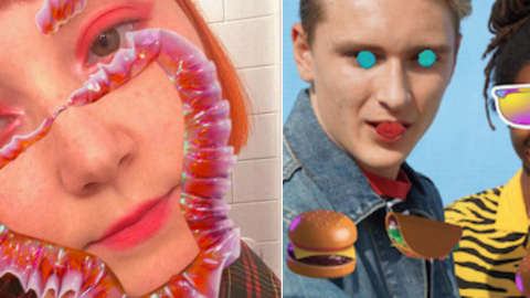 social add ons filters visage avec filtre et stickers sur instagram