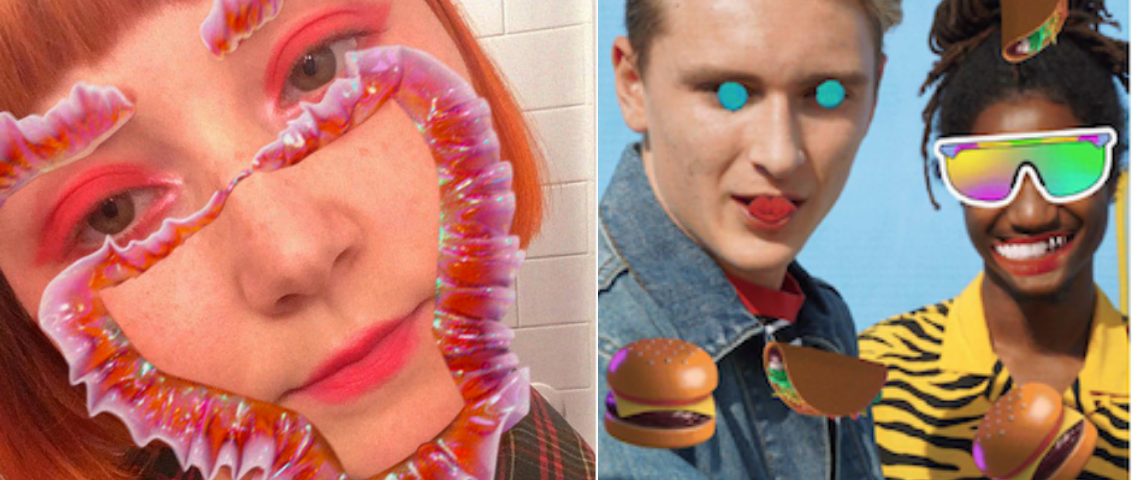 social add ons filters visage avec filtre et stickers sur instagram