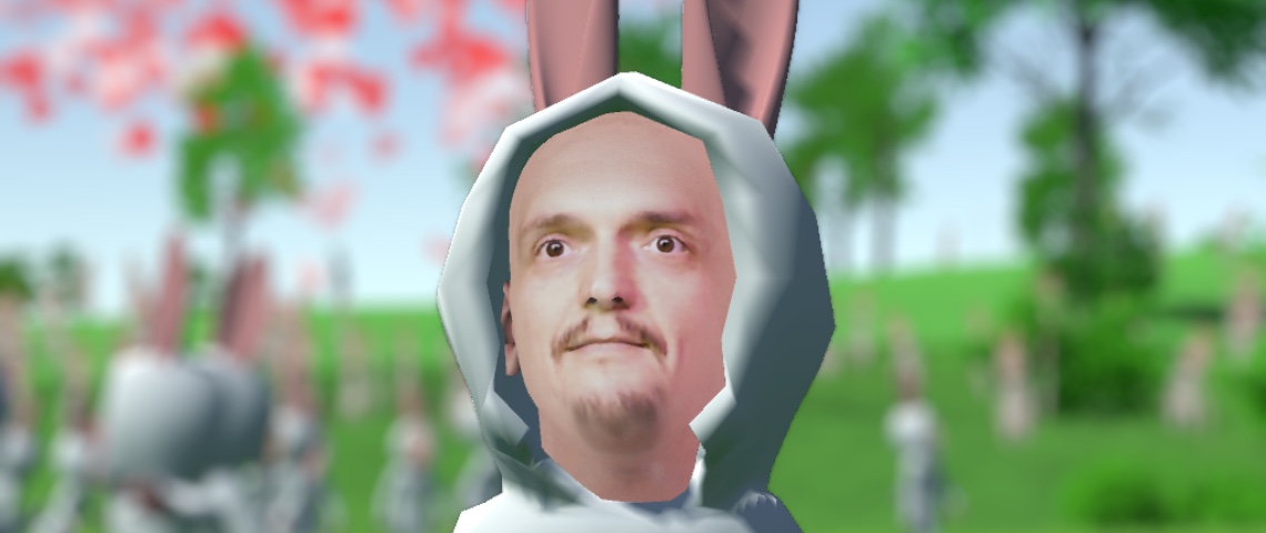 Lapin avatar, drogue de l'amour... à quoi ressemblera le futur de l'amour ? Avatar lapin de l'oeuvre RabbitHeart.