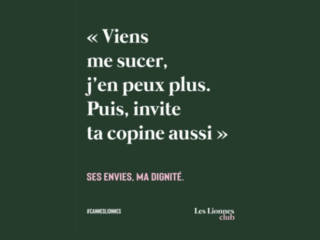 Harcèlement dans la pub : les Lionnes affichent les témoignages de victimes