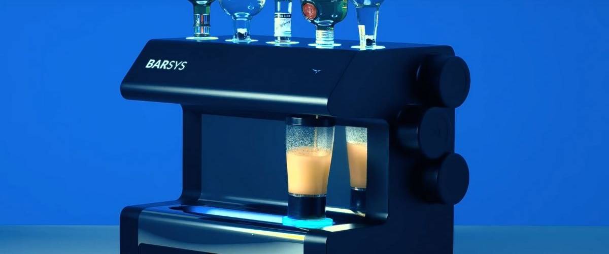 Barsys 2.0 : le robot barman qui prépare vos cocktails grâce l'IA Le robot baritas par Barsys, Barsys 2.0