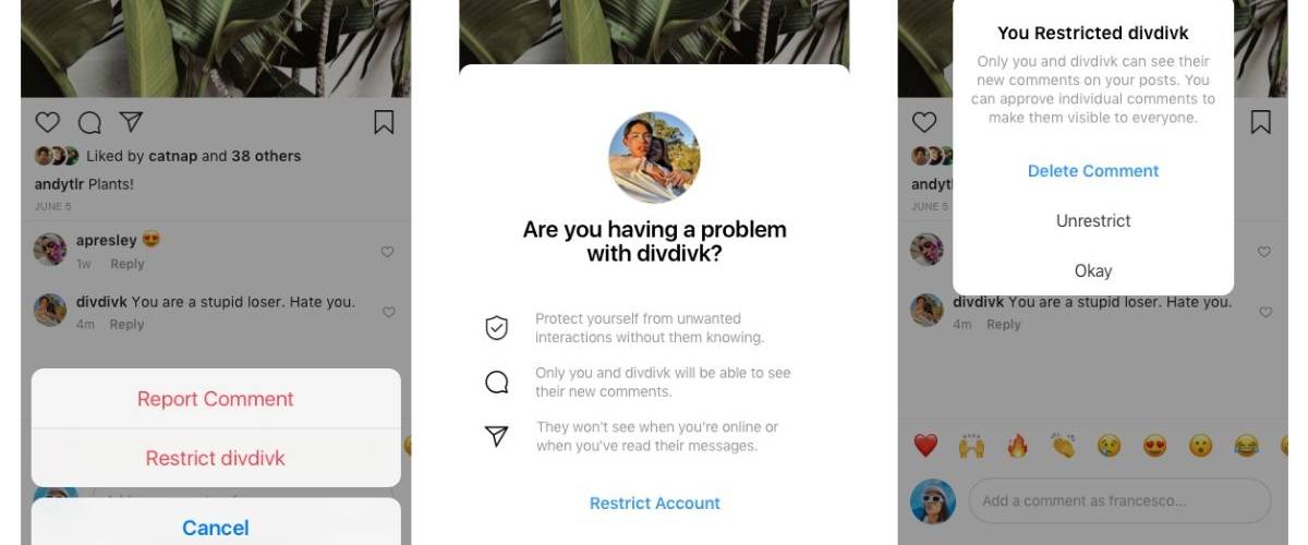 Instagram va détecter les commentaires haineux grâce à l'IA Page d'avertissement contre les contenus haineux