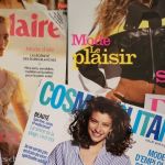 Des magazines féminin disposé en patchwork
