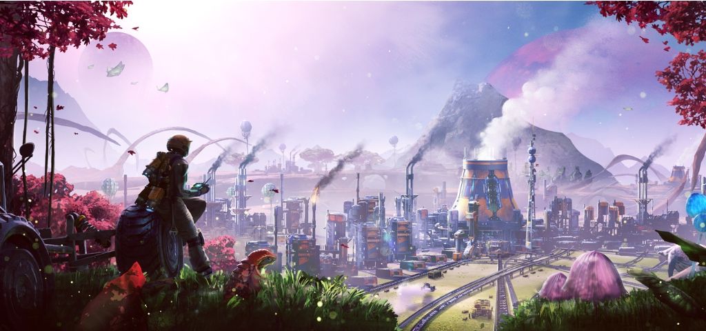 satisfactory ou l'art de polluer dans la joie et la bonne humeur un paysage de planète extraterrestre avec des usines à perte de vue