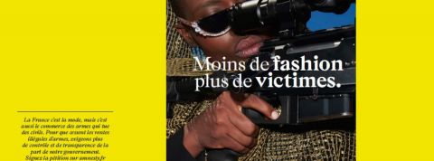 Amnesty : une campagne « fashion » pour dénoncer la vente d'armes illégale par le gouvernement français Amnesty : une campagne « fashion » pour dénoncer la vente d'armes illégale par le gouvernement français