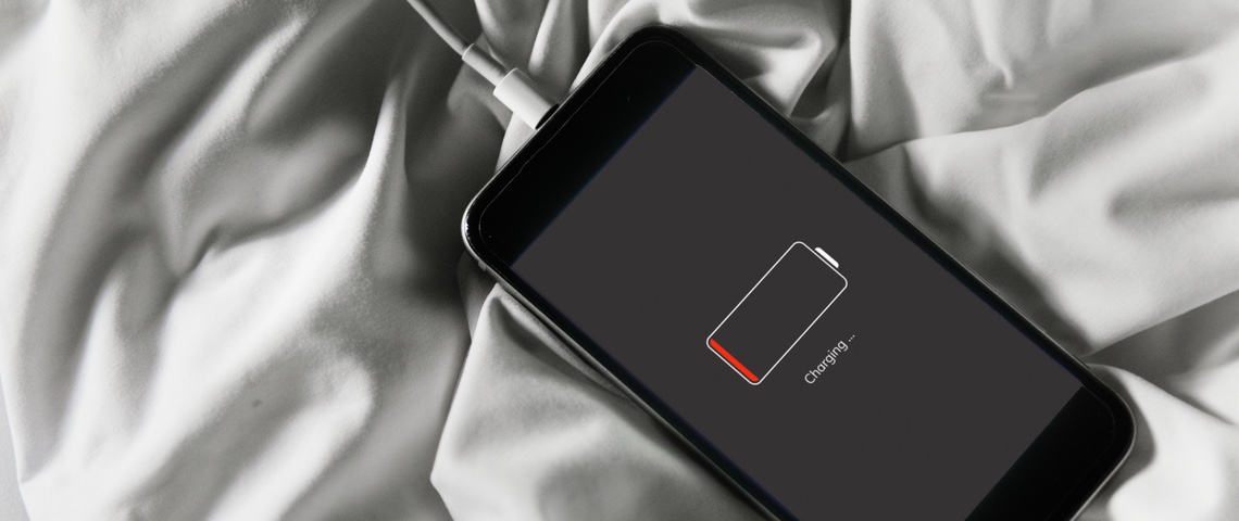 La batterie de notre téléphone structure notre quotidien, bien plus que vous ne l'imaginiez Smartphone en train de charger sur un lit