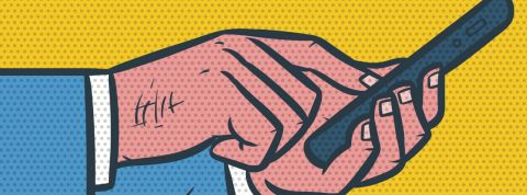 Quelles BD lire sur Instagram ? un homme sur son smartphone façon BD