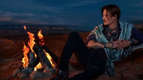 Johnny Depp dans la dernière campagne Dior