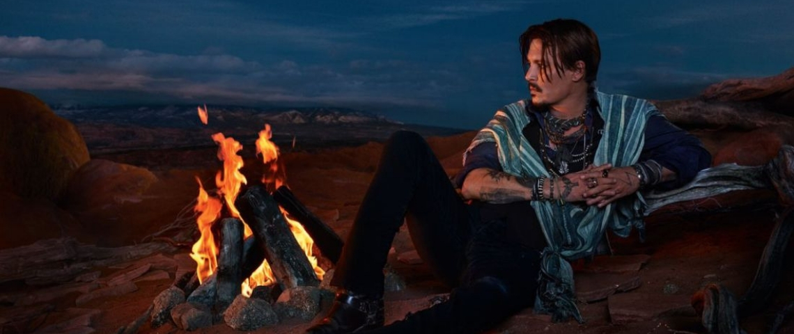 Johnny Depp - Dior Johnny Depp dans la dernière campagne Dior