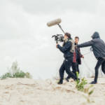 tournage en extérieur nuageux