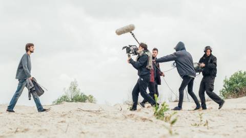 tournage en extérieur nuageux