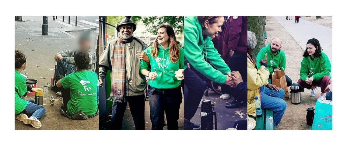 Dans Ma Rue, association qui vient en aide aux sans abris, détourne la publicité de Boursorama avec Brad Pitt Photo du quotidien des bénévoles de l'association Dans Ma Rue qui vient en aide aux sans abris