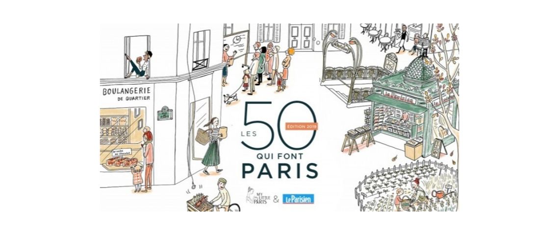 Le parisien et My little Paris s'unissent pour une publication unique : Les 50 qui font Paris Logo de l'opération : les 50 qui font Paris