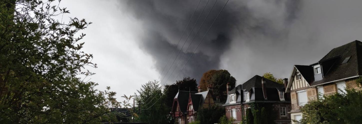 Rouen incendie usine Rouen incendie usine